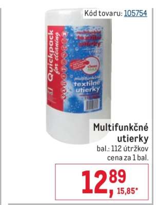 Multifunkčné utierky