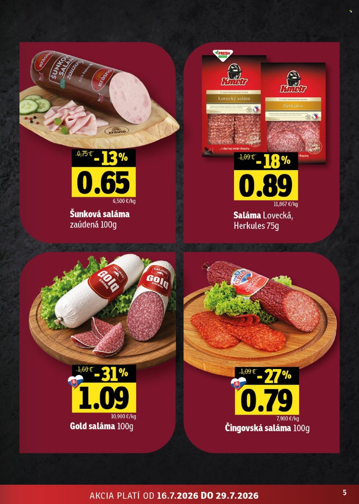 Leták FRESH - 16.7.2026 - 29.7.2026. Strana 5