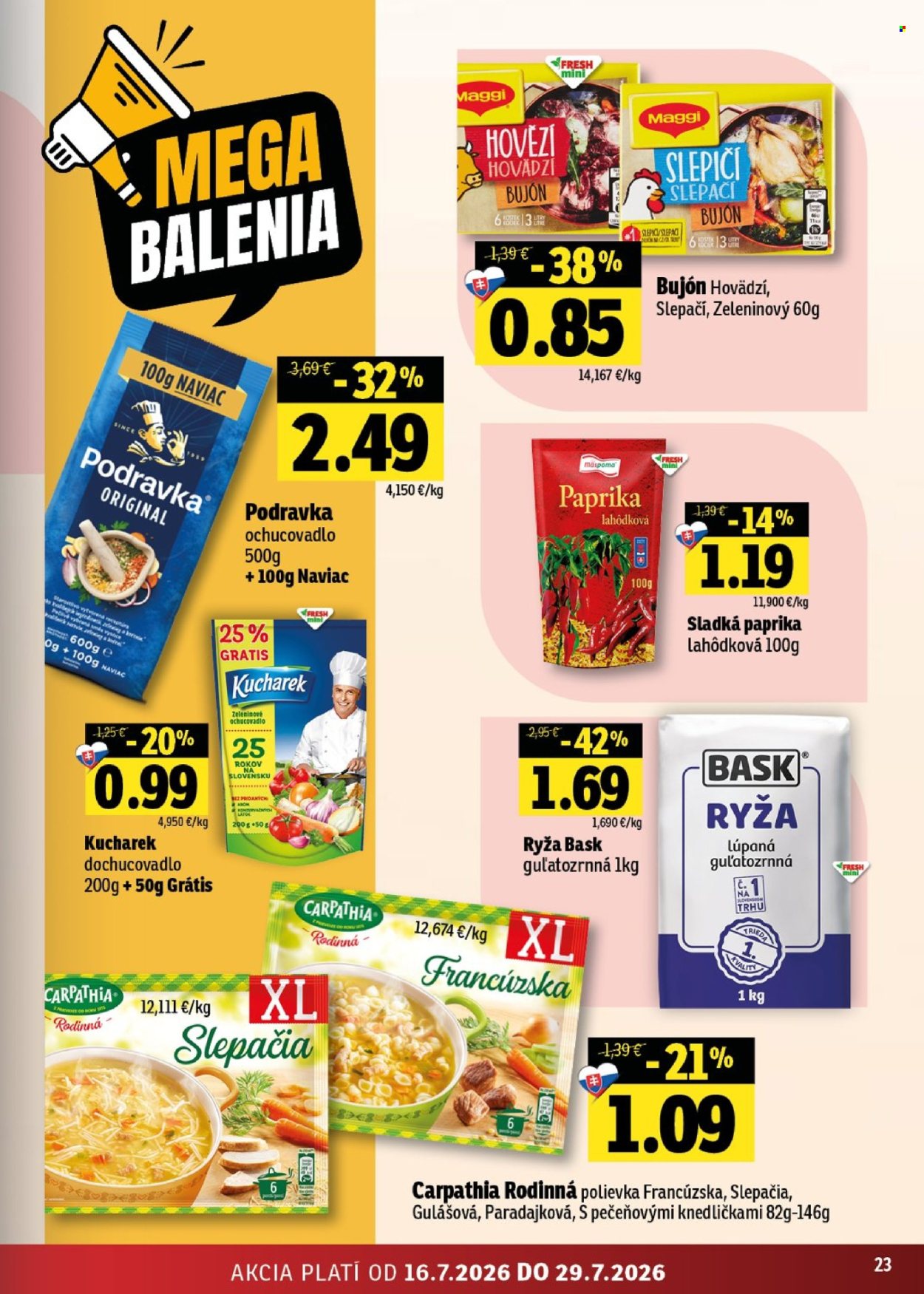 Leták FRESH - 16.7.2026 - 29.7.2026. Strana 23