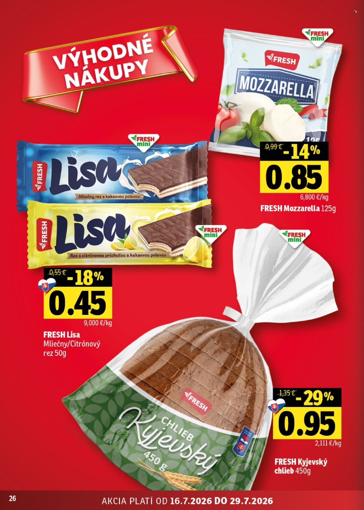 Leták FRESH - 16.7.2026 - 29.7.2026. Strana 26
