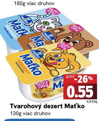 Tvarohový dezert Matko
