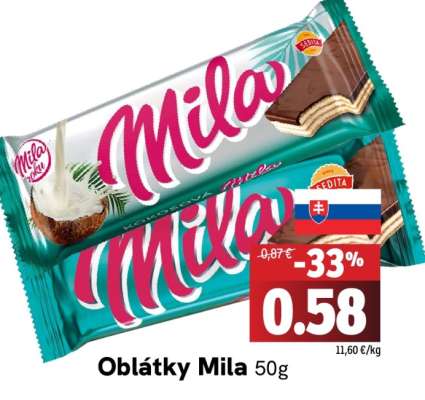 Oblátky Mila 50g