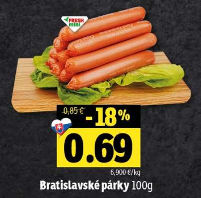 Bratislavské párky 100g