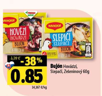 Bujón Hovězí, Slepičí, Zeleninový 60g