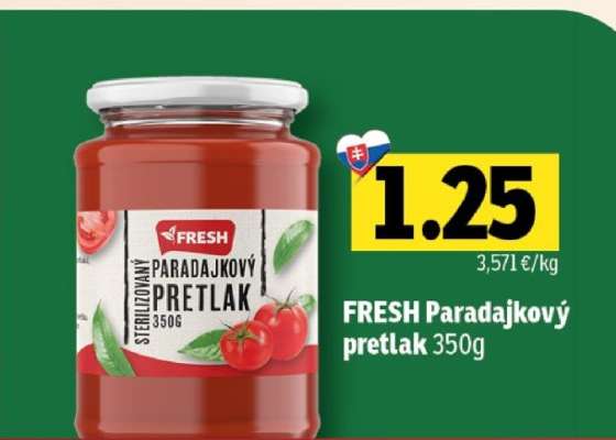 FRESH Paradajkový pretlak 350g