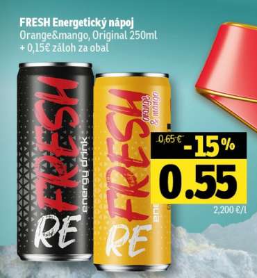 FRESH Energetický nápoj