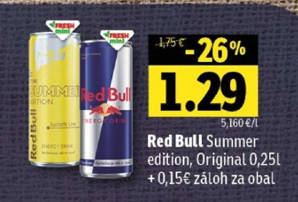 Red Bull Summer edition, Original 0,25L