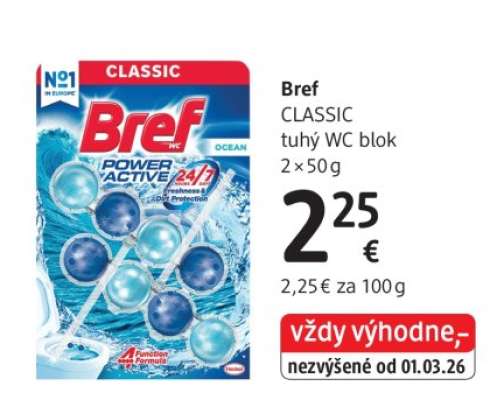 Bref CLASSIC tuhý WC blok