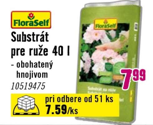 FloraSelf Substrát pre ruže 40 l