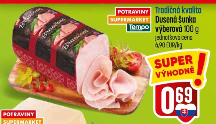 Tradičná kvalita Dusená šunka výberová