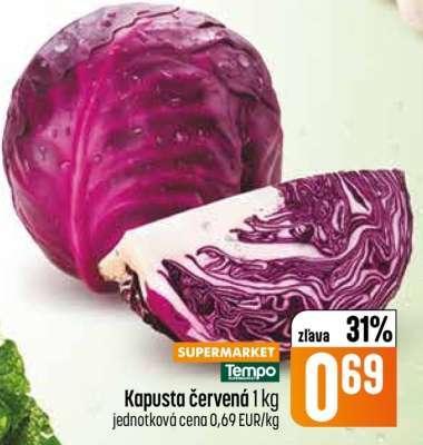Kapusta červená 1 kg
