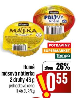 Hamé mäsová nátierka