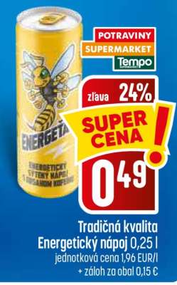 Tradičná kvalita Energetický nápoj 0,25 l