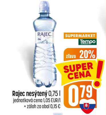 Rajec nesýtený 0,75 l