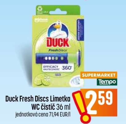 Duck Fresh Discs Limetka WC čistič 36 ml