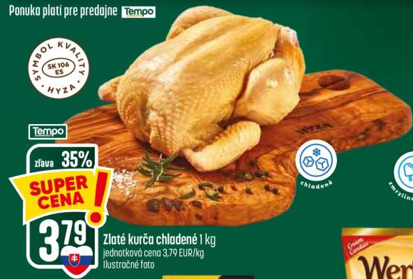Zlaté kurča chladené 1 kg