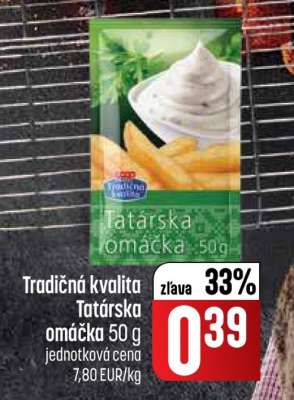Tradičná kvalita Tatárska omáčka 50 g