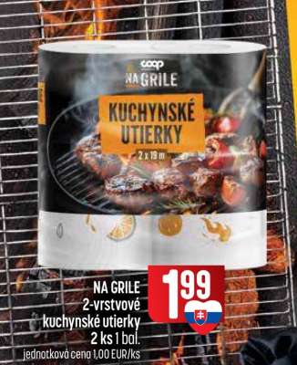NA GRILE 2-vrstvové kuchynské utierky