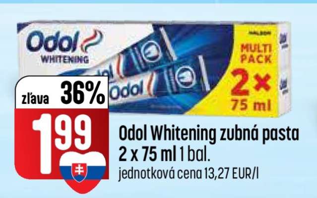 Odol Whitening zubná pasta 2 x 75 ml