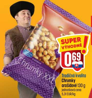 Chrumky arašidové 130 g