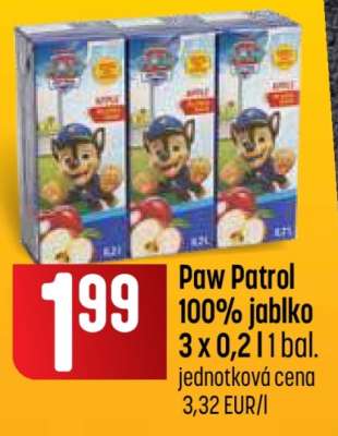 Paw Patrol 100% jablko