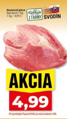 Bravčové plece bez kosti