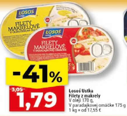 Łosoś Ustka Filety z makrely