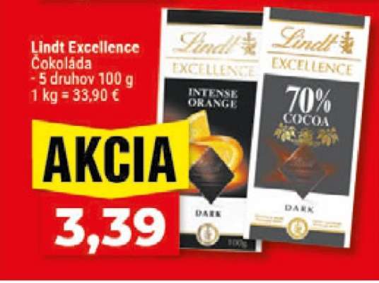 Lindt Excellence čokoláda