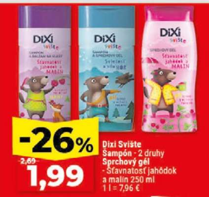 Dixi Svište Šampón a Sprchový gél
