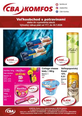CBA Komfos - Výhodná ponuka VEĽKOOBCHOD