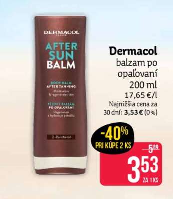 Dermacol balzam po opaľovaní 200 ml