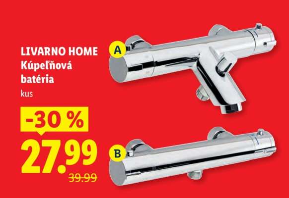 Livarno Home Kúpeľňová batéria