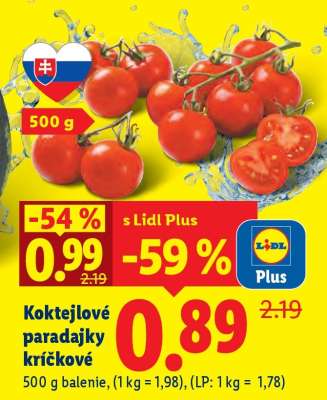 Koktejlové paradajky kríčkové