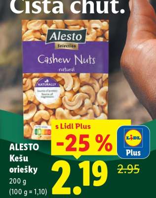 ALESTO Kešu oriešky