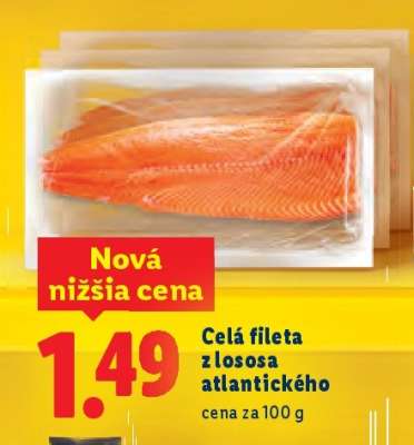 Celá fileta z lososa atlantického