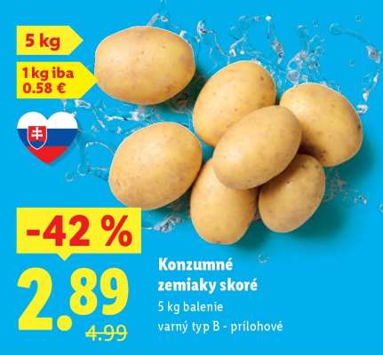 Konzumné zemiaky skoré