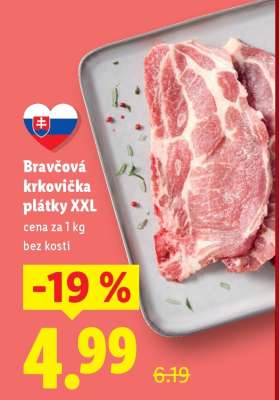 Bravčová krkovička plátky XXL