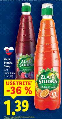 Zlatá Studňa sirup