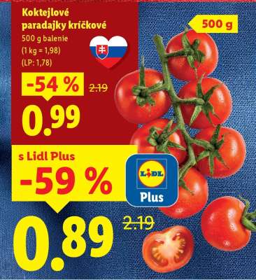 Koktejlové paradajky kríčkové