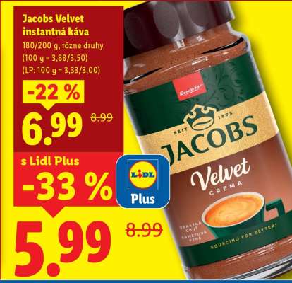 Jacobs Velvet instantná káva