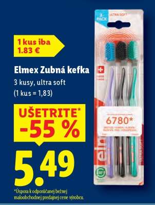 Elmex zubná kefka