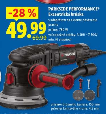 Parkside Performance® Excentrická brúska