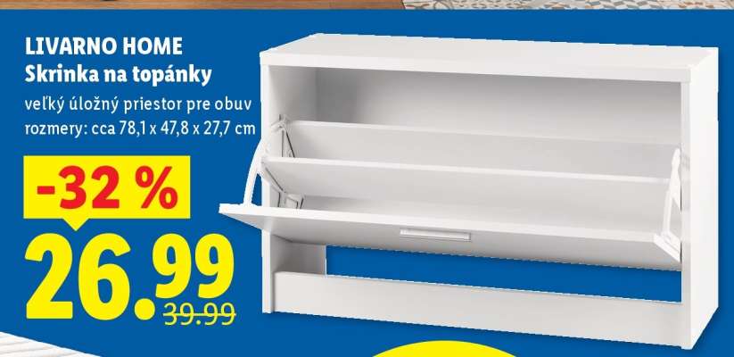 LIVARNO home Skrinka na topánky