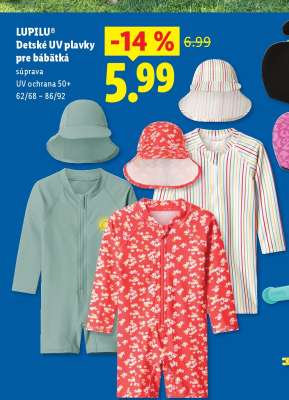 LUPILU® Detské UV plavky pre bábätká
