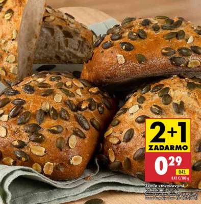 Žemľa s tekvicovými jadierkami 70 g