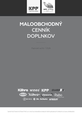 KPP - Maloobchodný cenník doplnkov