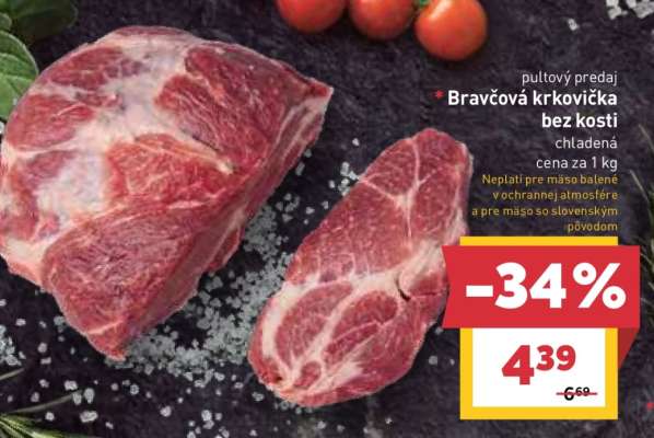 Bravčová krkovička bez kosti