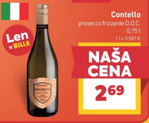 Contello prosecco frizzante D.O.C.