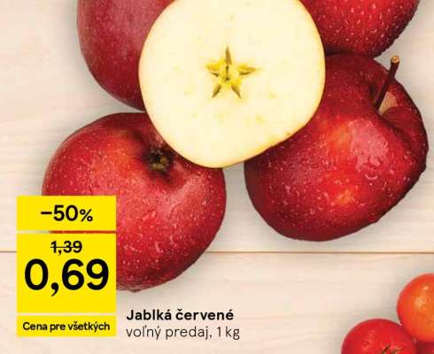 Jablká červené