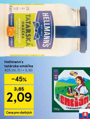 HELLMANN’S Tatárska omáčka